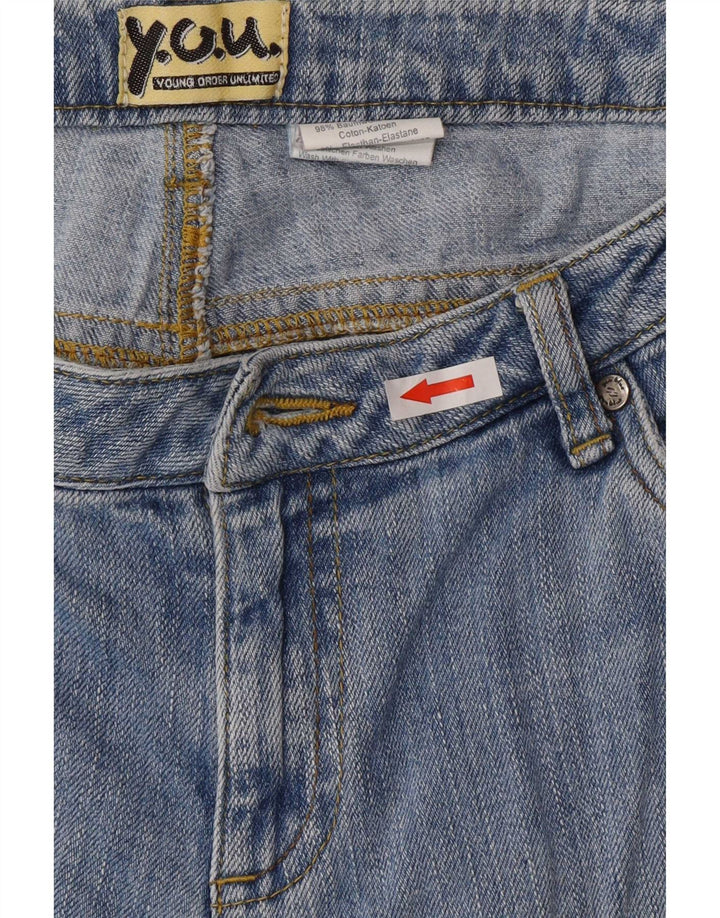 Vintage Dame Bootcut Jeans W32 L28 Blå Bomuld