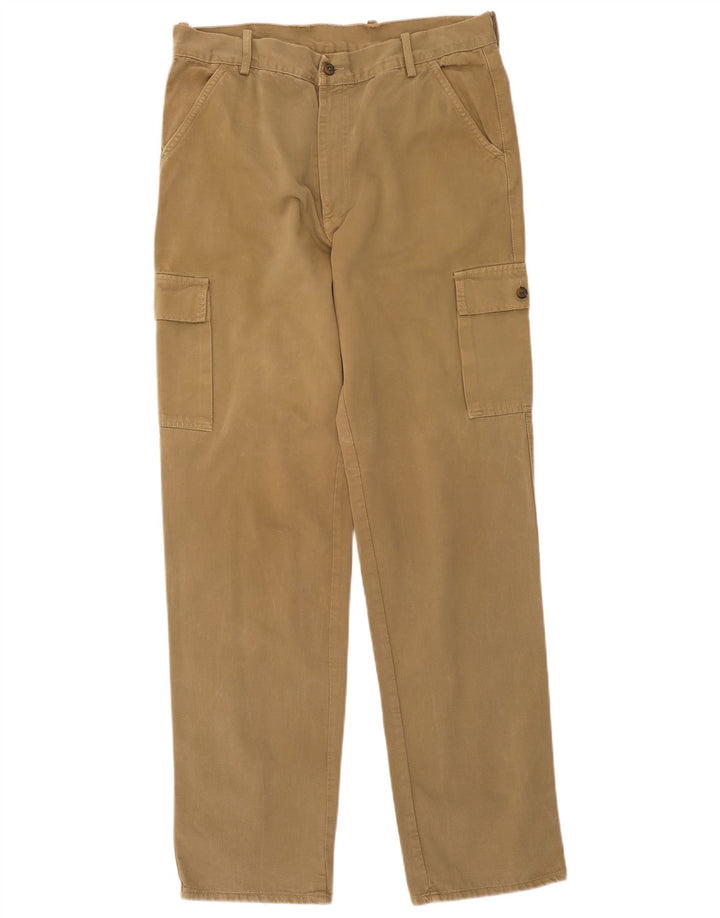 Carrera Herre Straight Cargo Bukser W36 L33 Beige Bomuld