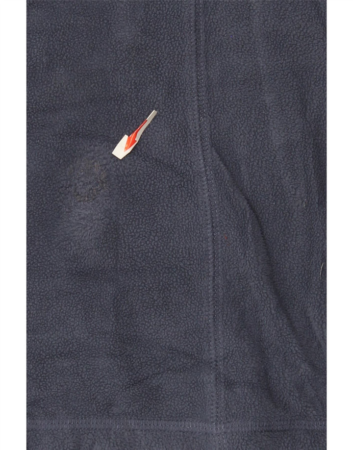 Columbia Dame lynlås-hals Fleece Jumper UK 10 Small Navy Blue Polyester