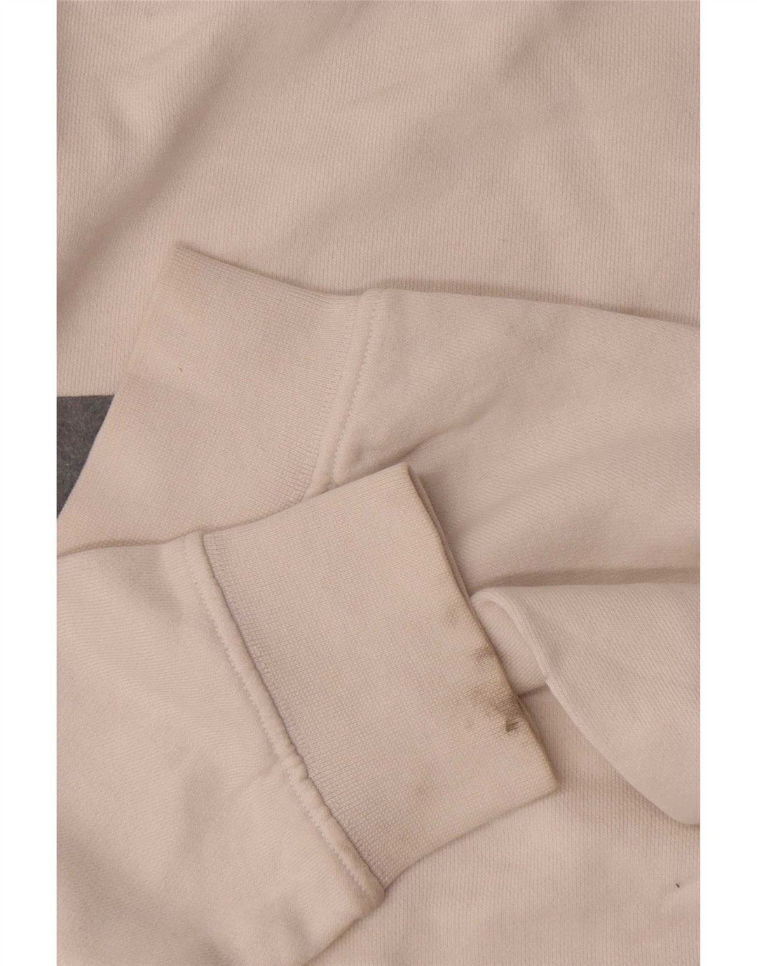 Zara Herre Sweatshirt Jumper Large White Colourblock Bomuld