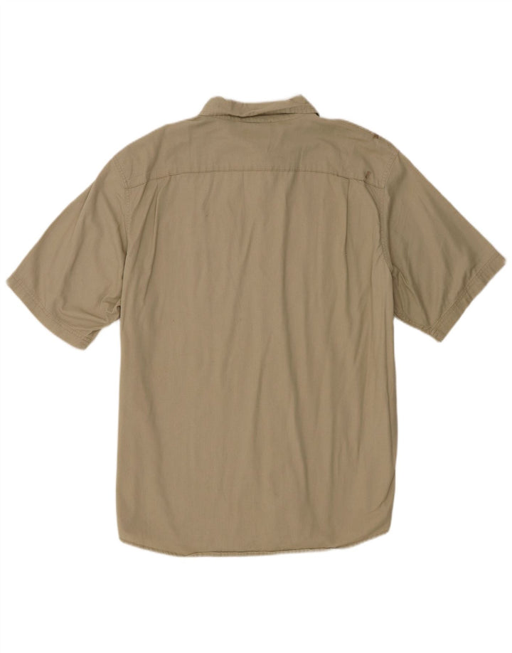 Wrangler Kortærmet Herreskjorte XL Khaki Bomuld