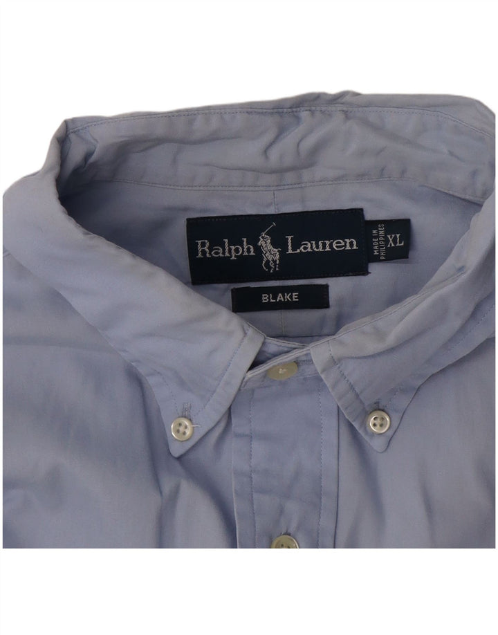 Ralph Lauren Blake kortærmet herreskjorte XL blå