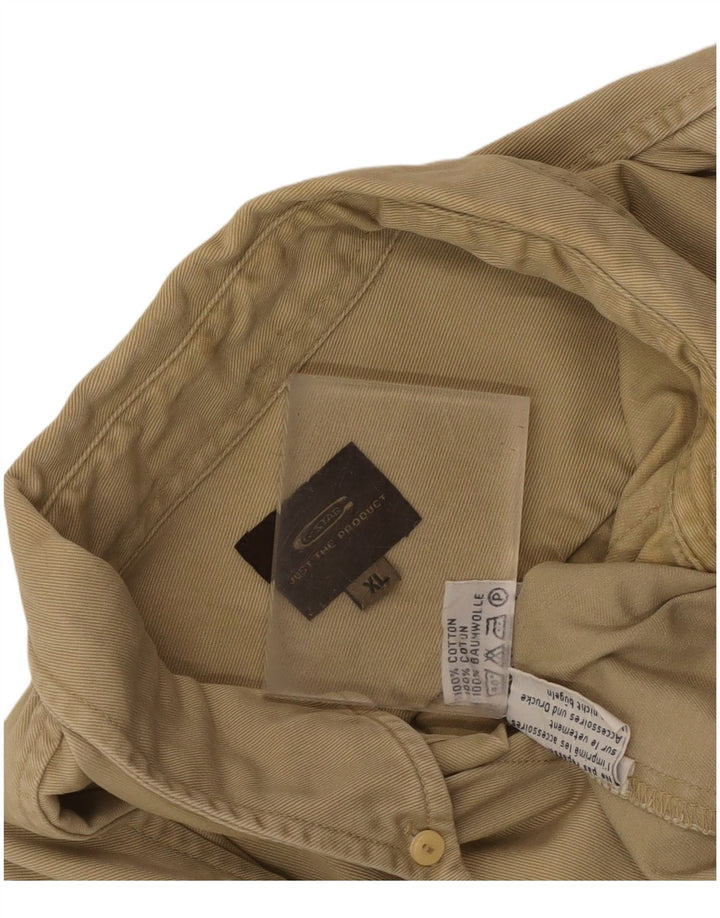 G-Star herreskjorte XL Beige nålestribet bomuld
