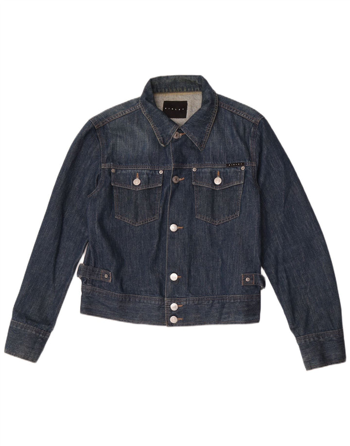 Sisley Herre denimjakke UK 38 Medium Blue Cotton