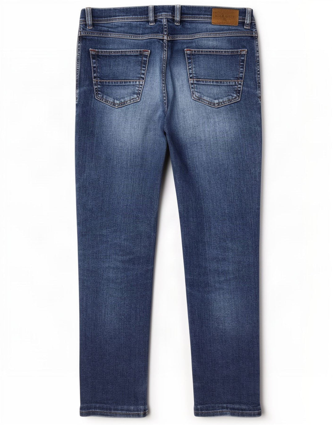 Bugatti Herre Regular Straight Jeans W36 L32 Blå Bomuld