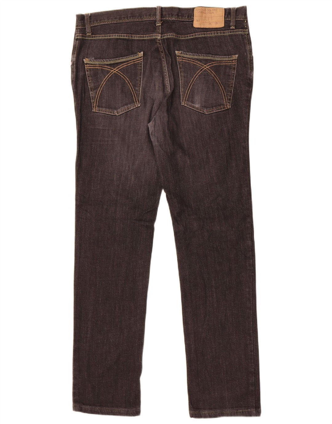 Benetton Herre Slim Jeans W36 L31 Sort