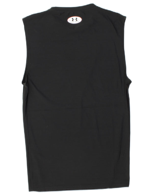 UNDER ARMOUR Boys Heat Gear Vest Top 13-14 år XL Sort Polyester