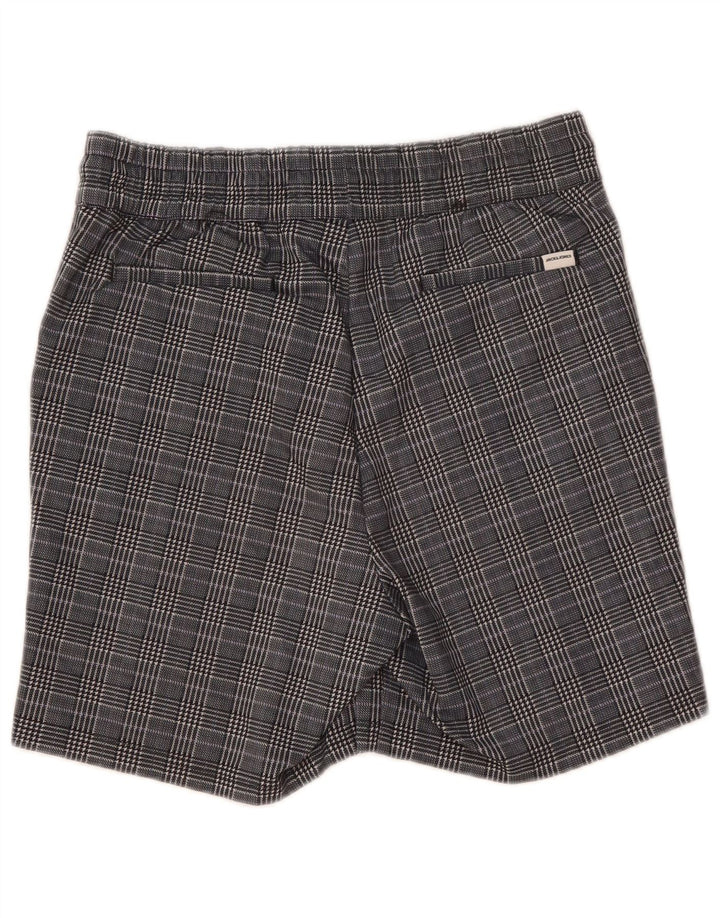 Jack & Jones Chino Shorts til mænd Small W29 Grå ternet polyester