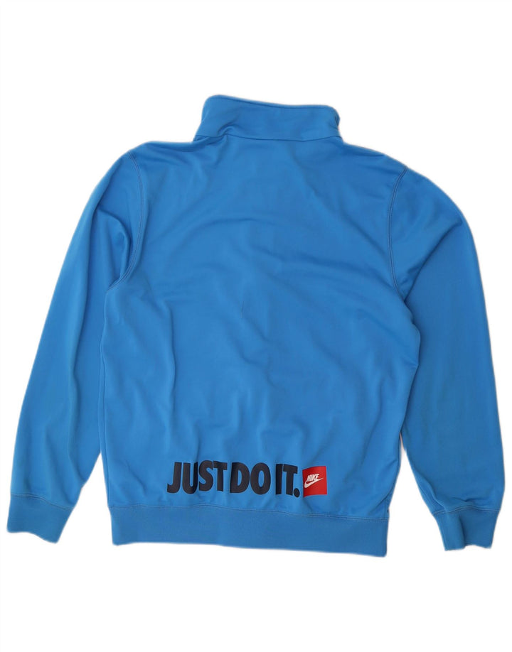 Nike drenge grafisk træningsdragt topjakke 13-14 år XL blå polyester