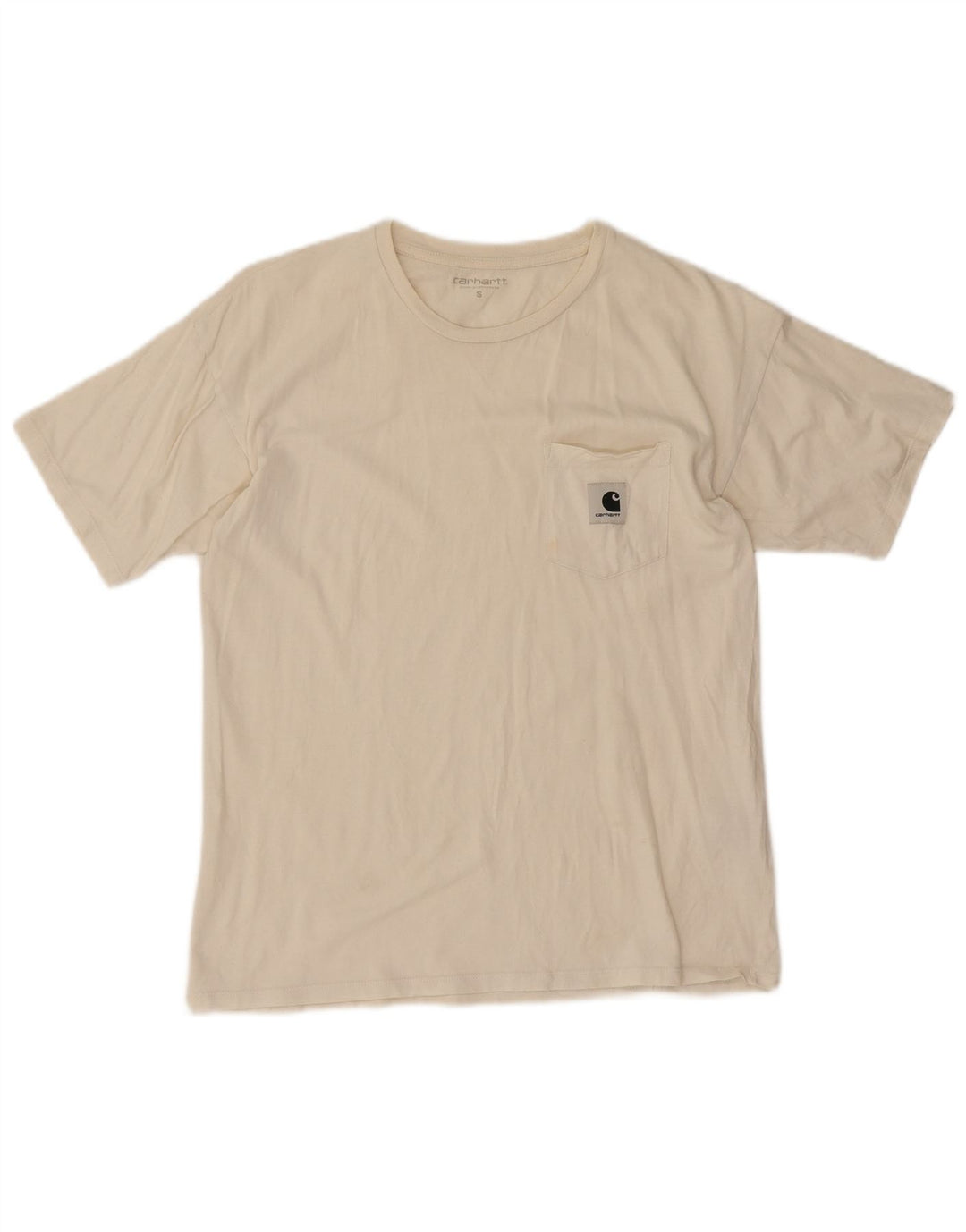 Carhartt Herre T-Shirt Top Lille Hvid Bomuld