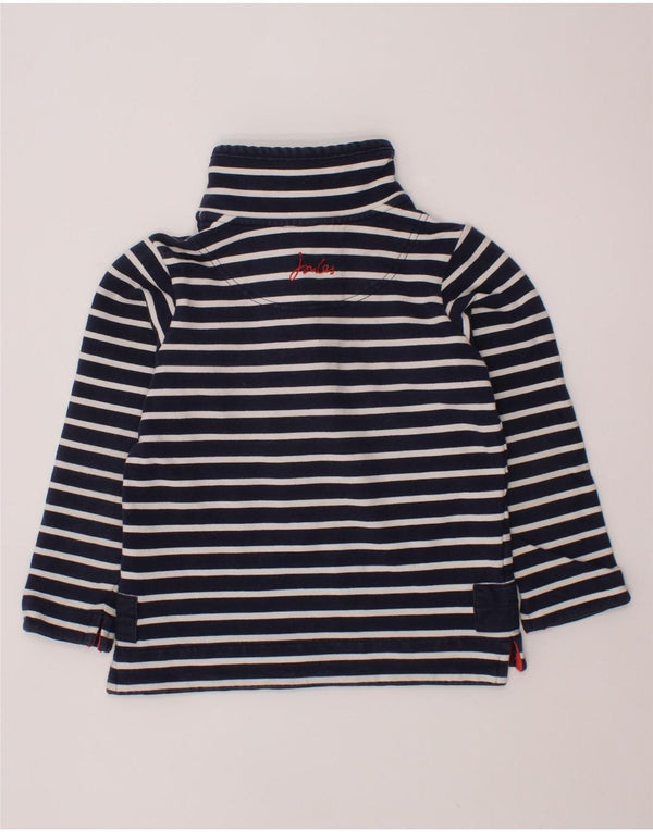 JOULES Piger Sweatshirt med knaphals 3-4 år Marineblå stribet