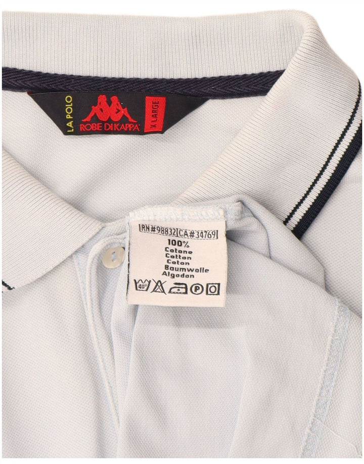 Kappa herre poloshirt XL blå bomuld