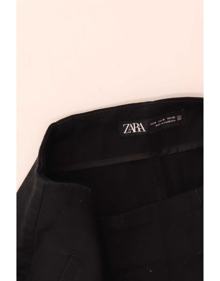 Zara Dame High Waist Hot Pants Medium W28 Sort