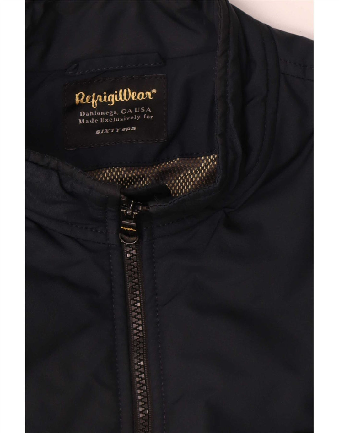 Refrigiwear Herre Sixty spa Bomber Jacket IT 50 Large Navy Blue Colourblock