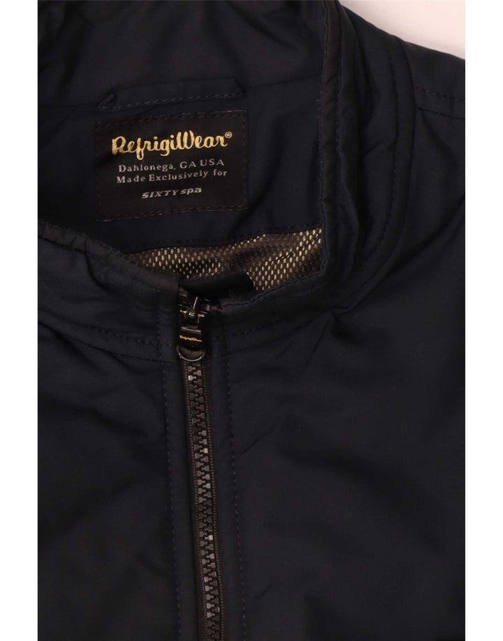 Refrigiwear Herre Sixty spa Bomber Jacket IT 50 Large Navy Blue Colourblock