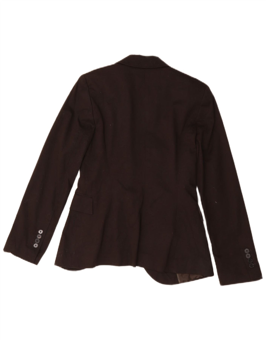 Zara Dame 1 Knap Blazer Jacket UK 10 Lille Brun Bomuld