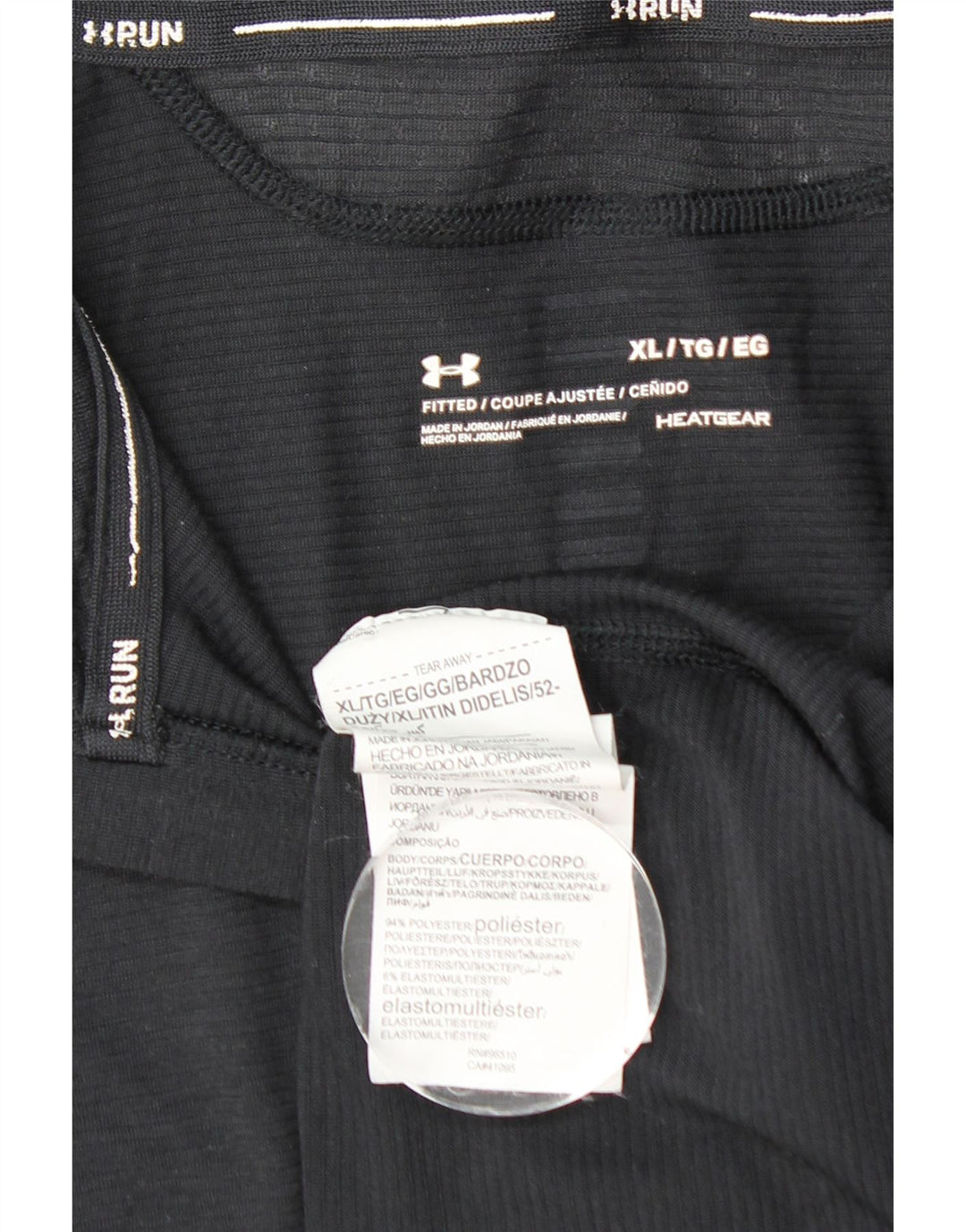 UNDER ARMOUR Herre Heat Gear Zip Neck Pullover Træningsdragt Top XL Sort