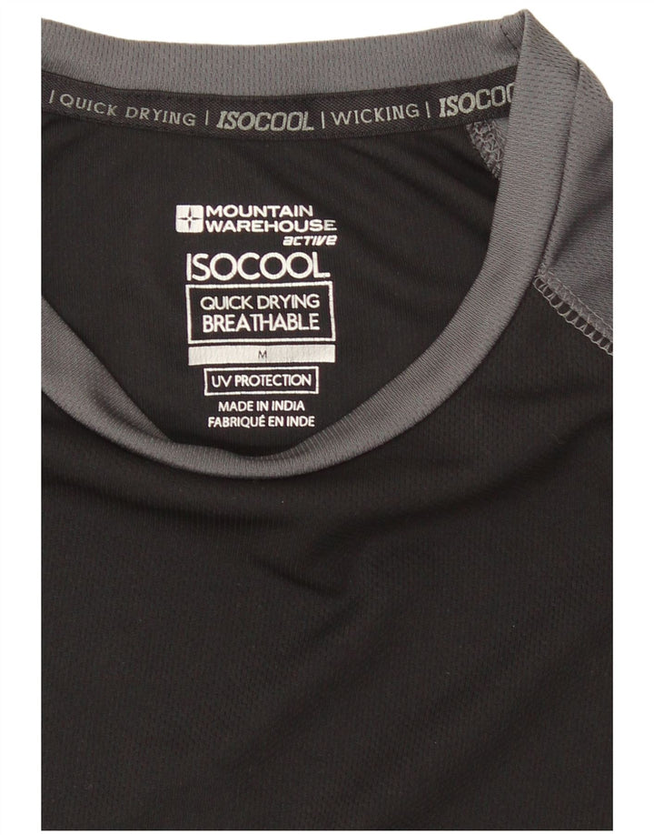 Mountain Warehouse Herre T-shirt Top Medium Sort Colourblock