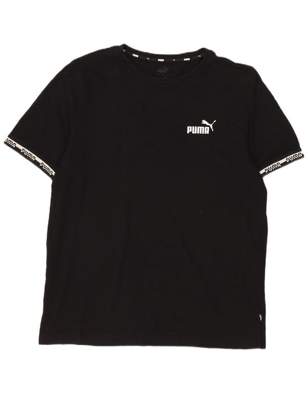 Puma Herre Grafisk T-Shirt Top Stor Sort