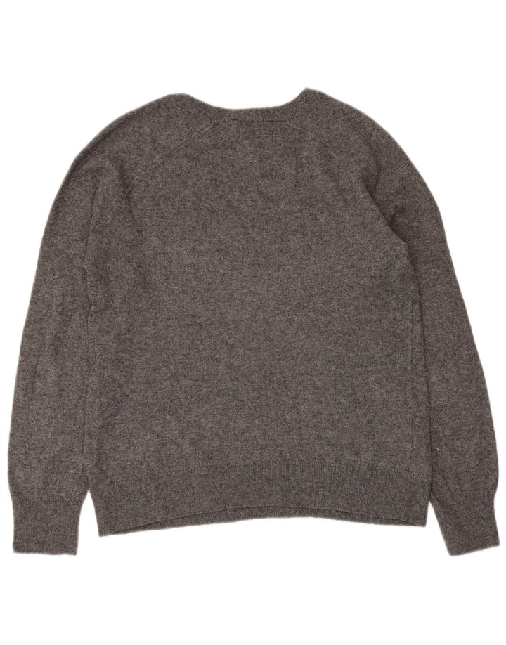 ZARA Kvinders Bådhals Trøje UK 14 Medium Grå