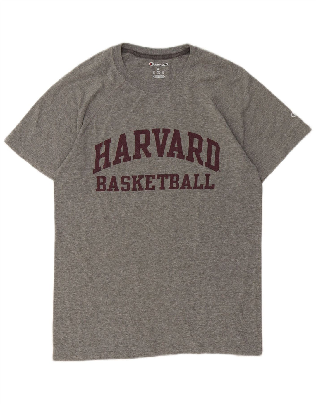 CHAMPION Herre Harvard Grafisk T-Shirt Top Medium Grå Flecked