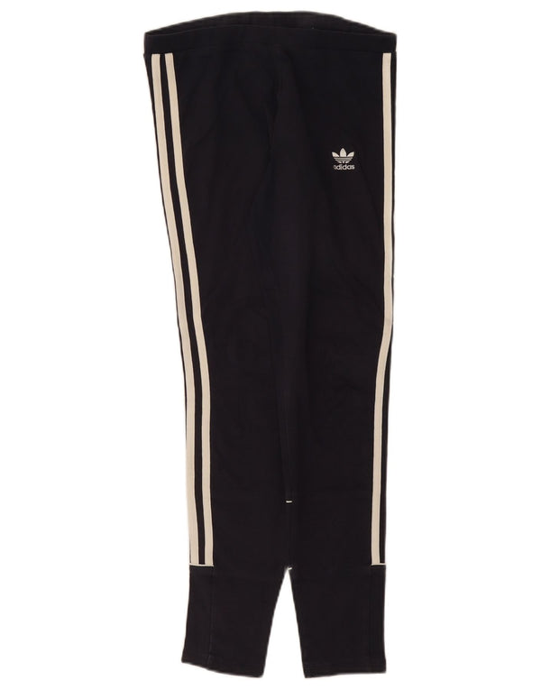 Adidas Dame Leggings UK 8 Small Navy Blue Bomuld