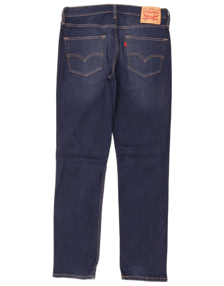 LEVI'S Herre 511 Slim Jeans W32 L32 Marineblå Bomuld