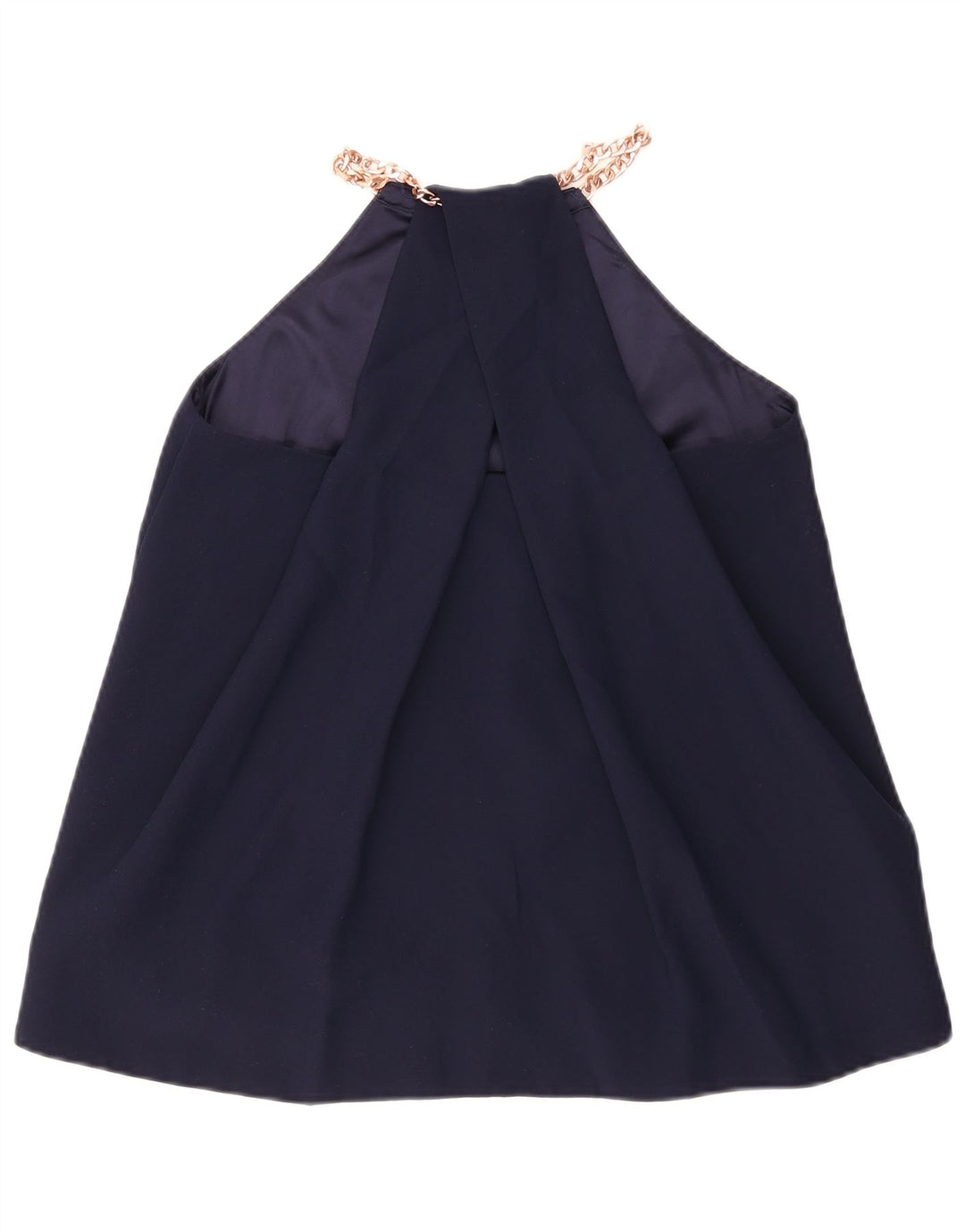 Ted Baker Dame Cami Top Størrelse 2 Small Navy Blue Polyester