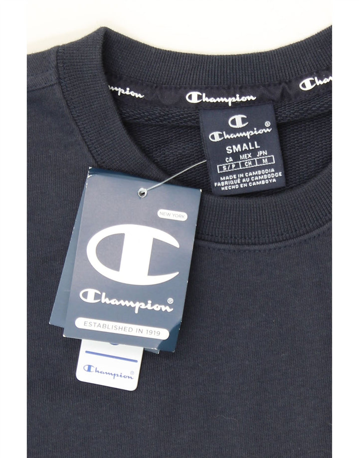 CHAMPION Mens Sweatshirt Jumper Small Navy Blue Vintage Champion and Second-Hand Champion from Messina Hembry 