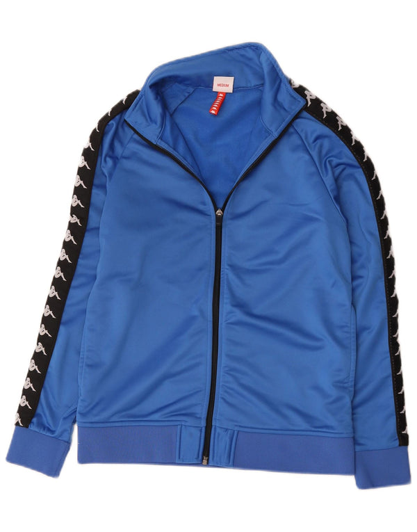 Kappa Grafisk træningsdragt topjakke til kvinder UK 12 Medium Blue Colourblock