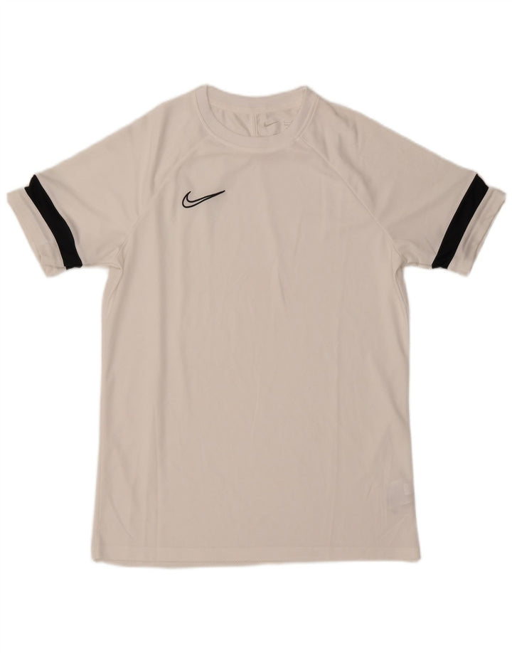 Nike Herre Dri Fit T-shirt Top Stor hvid Colourblock Polyester