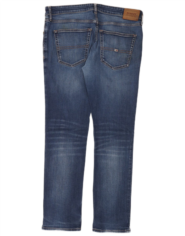 Tommy Hilfiger Herre Slim Jeans W36 L32 Blå