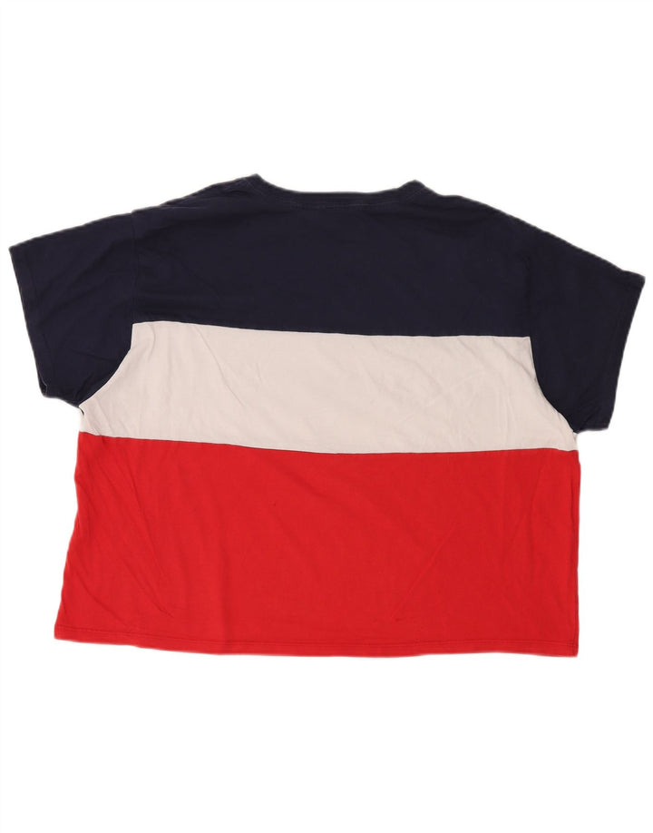 LEVI'S Dame Crop Grafisk T-Shirt Top EU 40 Medium Flerfarvet
