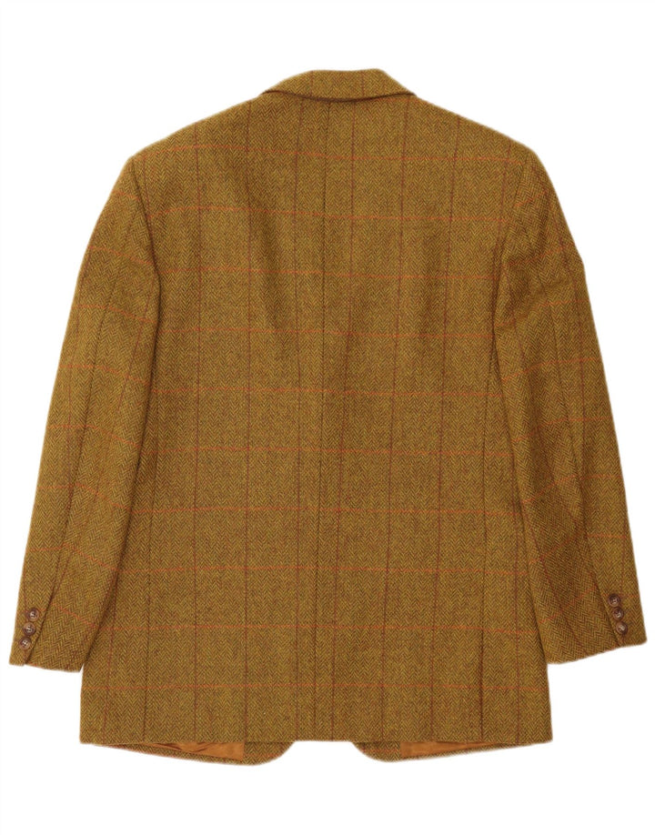 Henry Cottons Herre 2 Button Blazer Jacket IT 48 Medium Khaki Sildeben