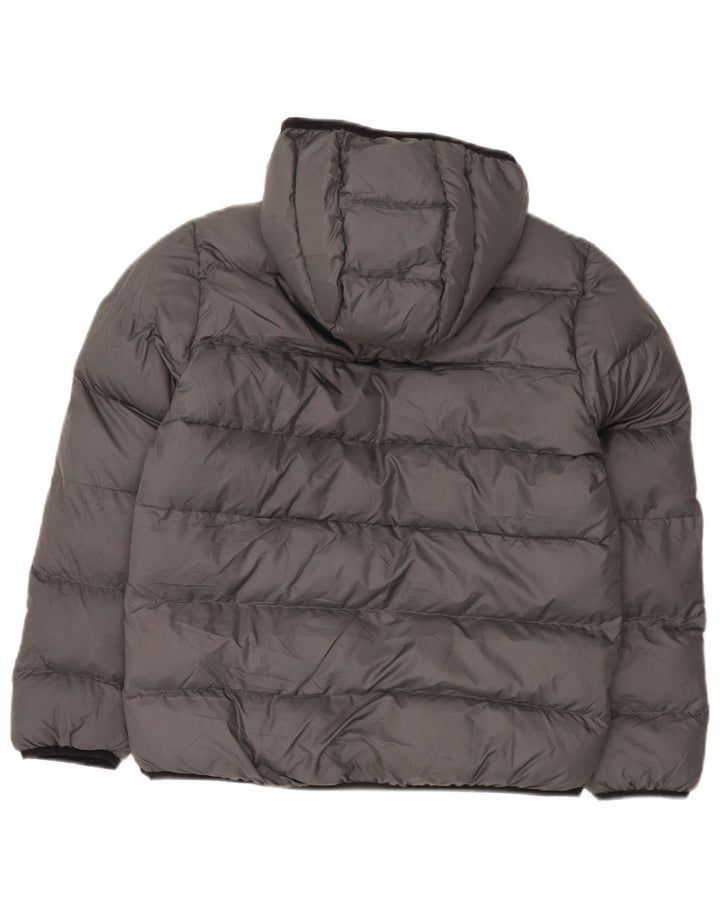 Adidas drenge hættepolstret jakke 11-12 år Grå polyester
