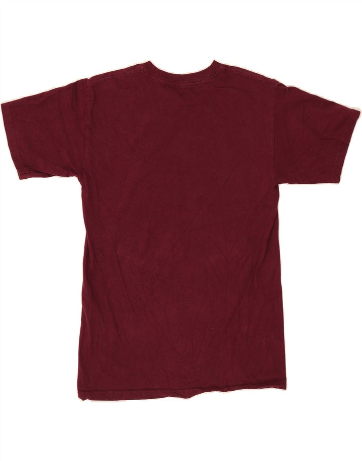 VANS Mens Graphic T-Shirt Top Small Burgundy Cotton Vintage Vans and Second-Hand Vans from Messina Hembry 