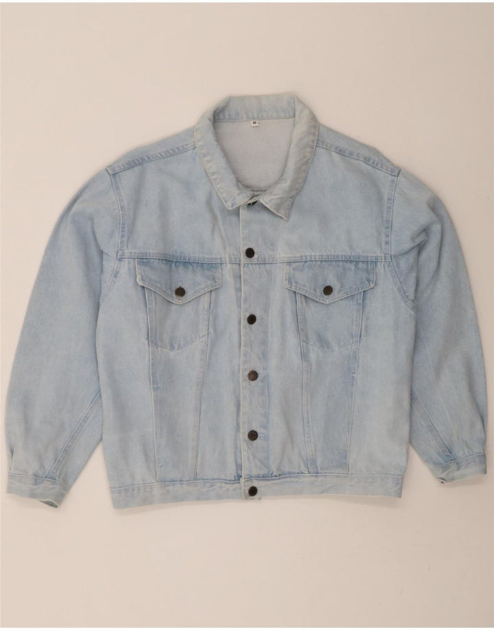VINTAGE Mens Denim Jacket UK 38 Medium Blue Cotton Vintage Vintage and Second-Hand Vintage from Messina Hembry 