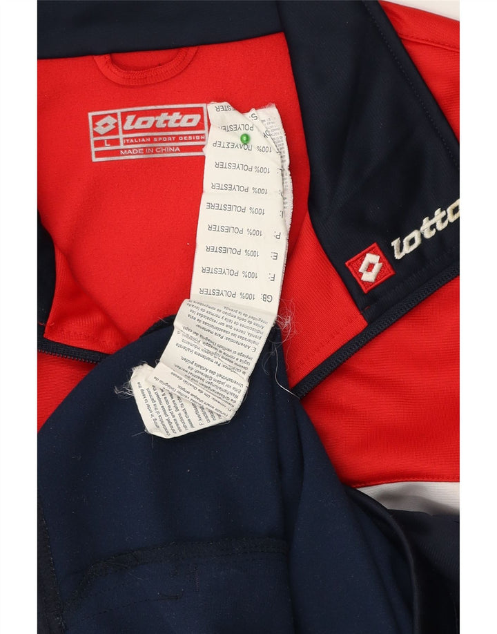 LOTTO Træningsdragt til mænd Topjakke Stor marineblå Colourblock Polyester