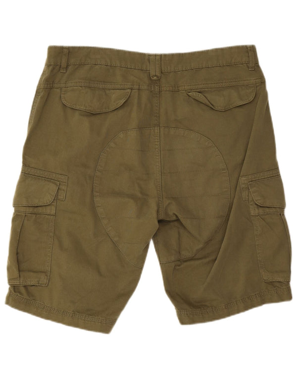 Bænk Herre Cargo Shorts W32 Medium Khaki Bomuld