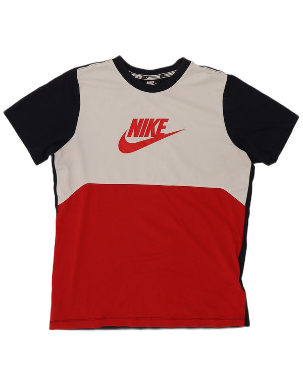 Nike Boys Grafisk T-Shirt Top 13-14 år XL Flerfarvet Colourblock