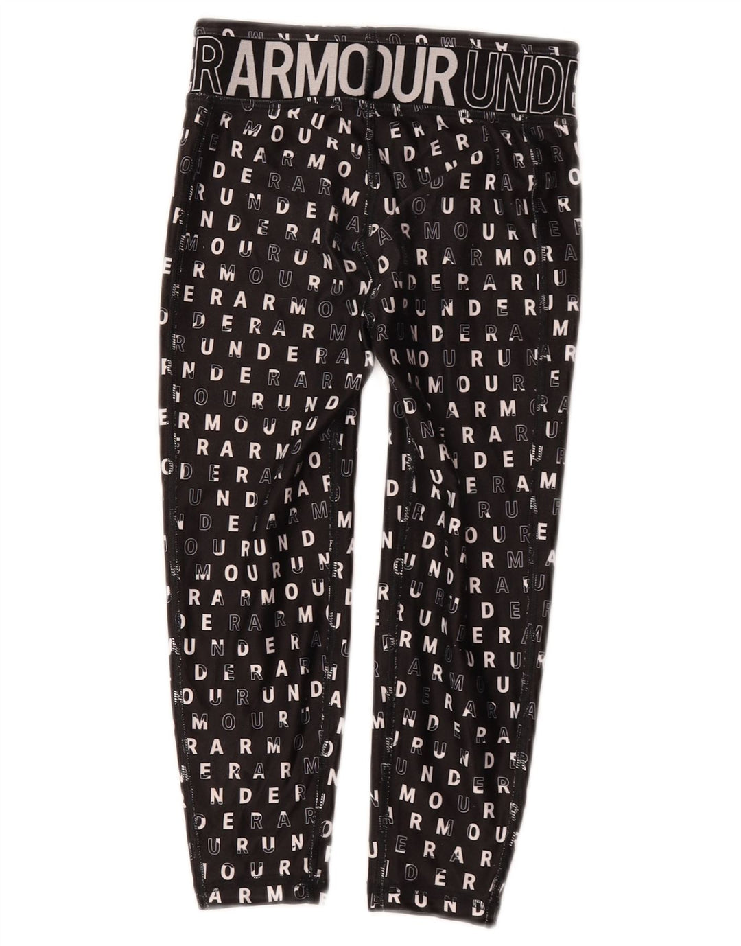 Under Armour Girls Grafiske Leggings 7-8 år Lille sort polyester