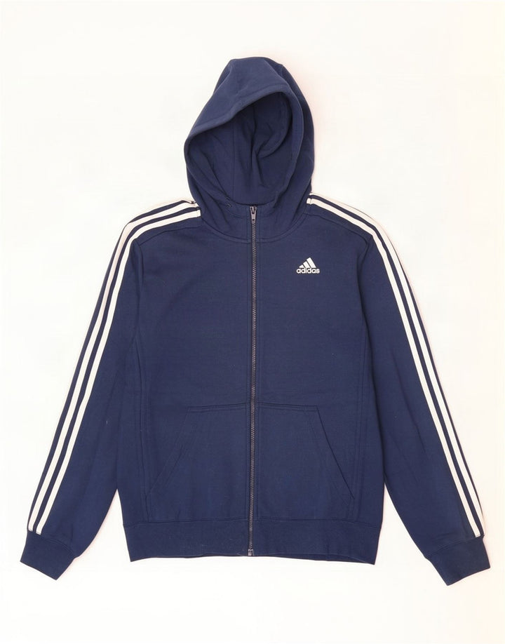Adidas Herre Climalite Hoodie Jumper Medium Navyblå polyester