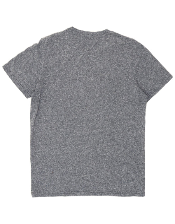 Jack & Jones Herre grafisk T-shirt Top Medium Blue Flecked