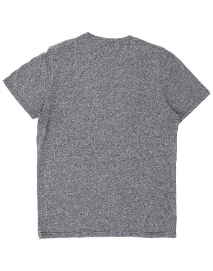 Jack & Jones Herre grafisk T-shirt Top Medium Blue Flecked