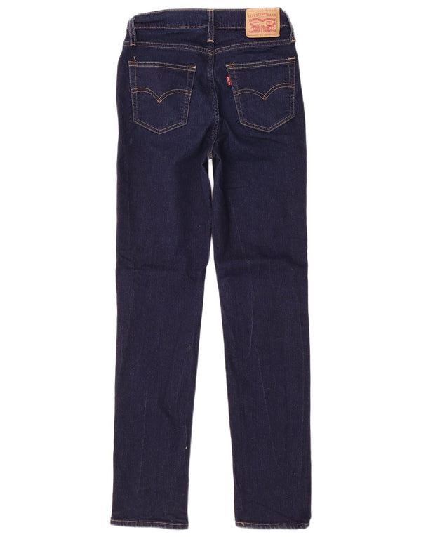 Levi's Dame 724 Højtaljede lige jeans W28 L32 Marineblå Bomuld