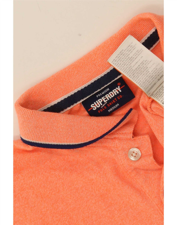 Superdry Polo-shirt til mænd Medium Orange Flecked Bomuld