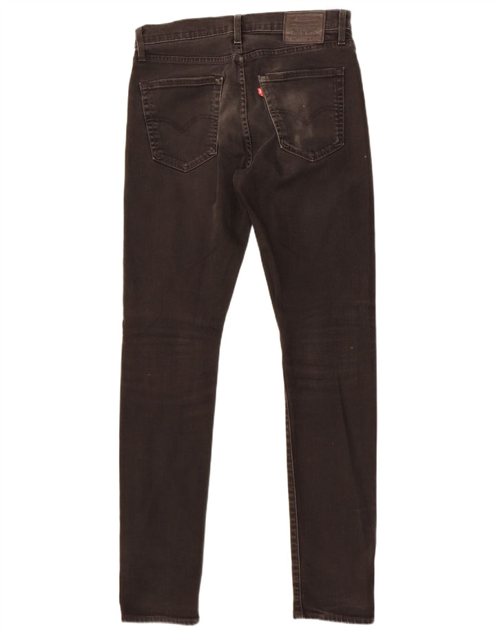 Levi's Herre 511 Slim Tapered Jeans W32 L34 Sort Bomuld