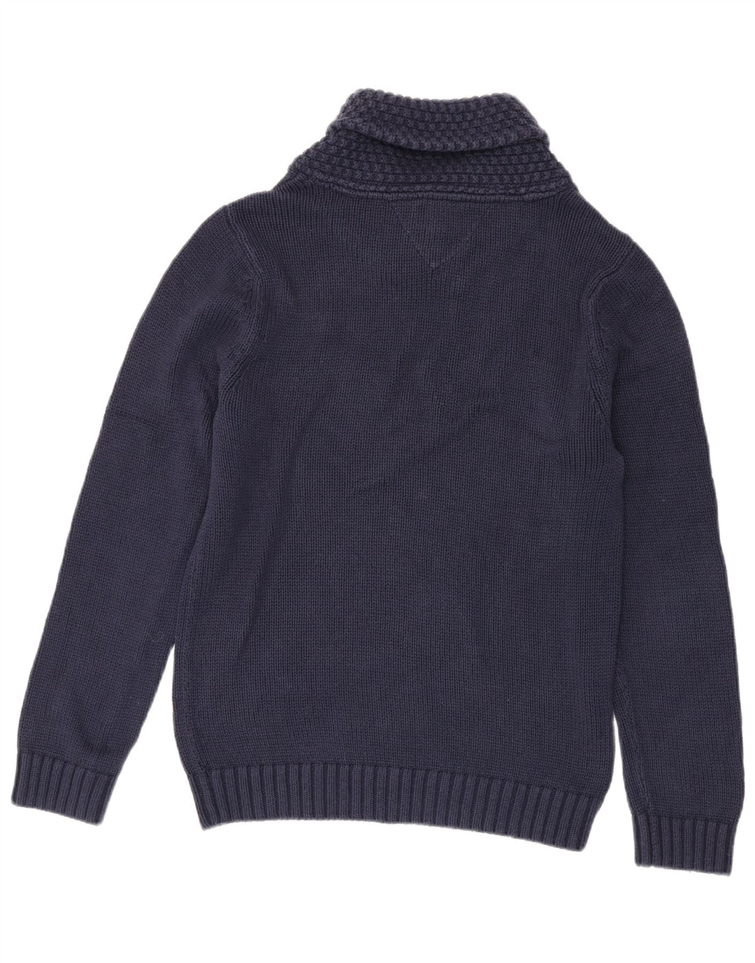 Tommy Hilfiger Herre Shawl Neck Jumper Sweater Medium Navy Blue