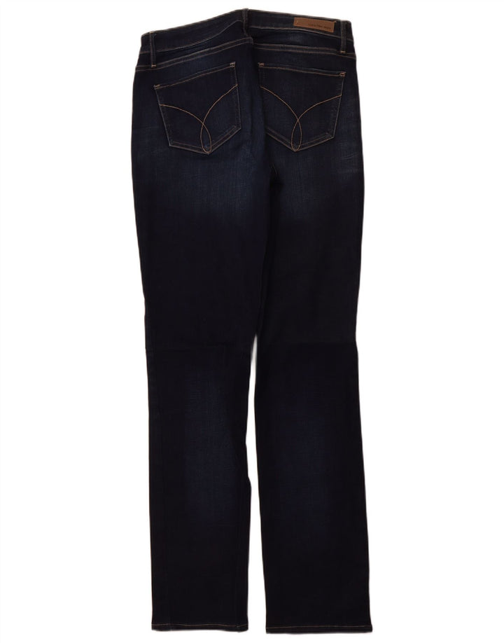 Calvin Klein Dame Straight Jeans W29 L32 Marineblå Bomuld