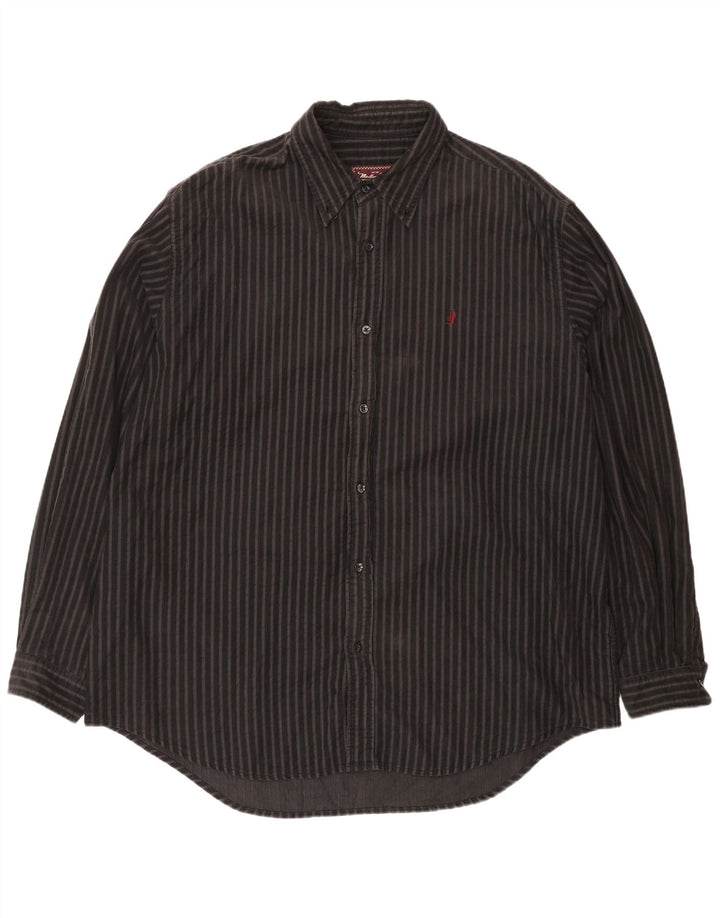 Marlboro Classics herreskjorte 2XL brunstribet bomuld